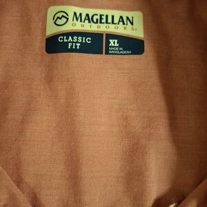 Magellan Outdoors Summer-Style Shirt - Warm Orange